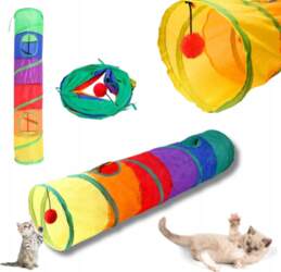 Cat Tunnel Long Folding House Toy