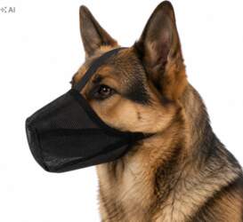DOG MUZZLE PHYSIOLOGICAL MATERIAL MESH SOFT