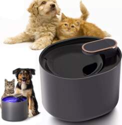 DRINKER AUTOMATIC DOG CAT FOUNTAIN BOWL