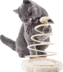 Interactive cat toy escaping mouse on