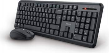 Keyboard and mouse set Trust black