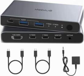 KVM USB C SWITCH 2 COMPUTERS