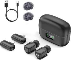 MINI USB USB-C BLACK TIE MICROPHONE