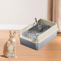 Open Litter Box Cat Litter Basin