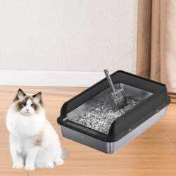 Open Litter Box Cat Litter Basin