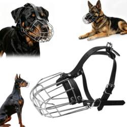 PHYSIOLOGICAL METAL MUZZLE LARGE ADJUSTABLE COMFORTABLE