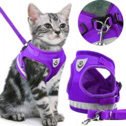 Reverse PRESSURE-FREE WALKING HARNESS ADJUSTABLE REFLECTIVE
