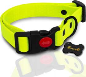 Reverse STRONG BIOTHANE DOG COLLAR, ADJUSTABLE