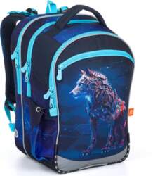 School backpack with wolf Topgal COCO