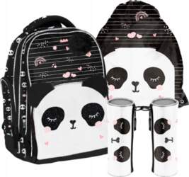 SCHOOL SET PASO PANDA BACKPACK PLUSH