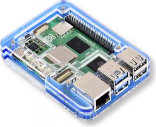 Transparent blue acrylic case for Raspberry