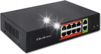 Unmanaged Switch Qoltec Fast Ethernet PoE