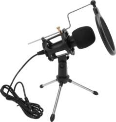USB Computer Microphone Kit, Cardioid, Capacitive
