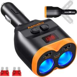 Verk Group CIGARETTE LIGHTER SOCKET SPLITTER