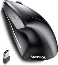 VERTICAL WIRELESS MOUSE WITH USB RECEIVER