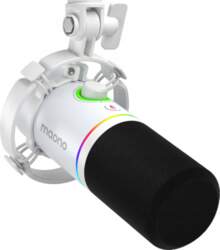 White Dynamic Computer Microphone Maono PD200X