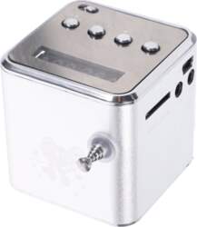 1Set Silver Portable Bluetooth Mini Speaker