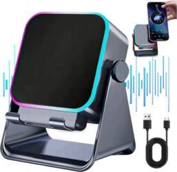 BLUETOOTH DESK SPEAKER WITH SMARTPHONE HOLDER