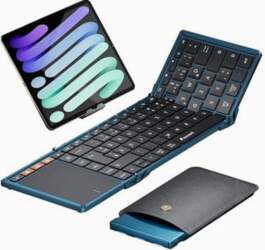 BLUETOOTH KEYBOARD FOLDABLE WITH QWERTZ TOUCHPAD