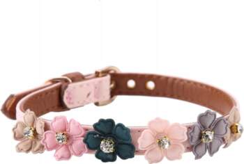 COMFORTABLE LEATHER DOG COLLAR ADJUSTABLE
