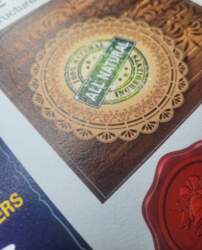 Decorative paper self-adhesive canvas structure A4