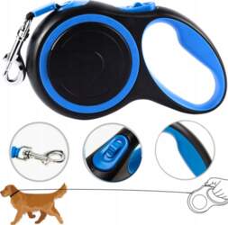 DOG LEASH MONTESSA AUTOMATIC COILED WITH