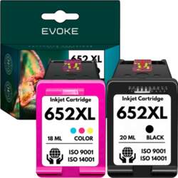 EVOKE Printer ink HP 652 black