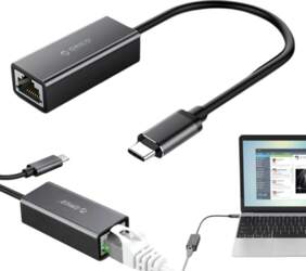EXTERNAL NETWORK ADAPTER USB-C TO RJ45
