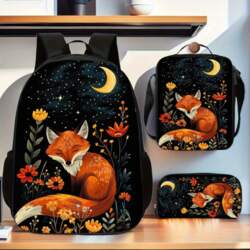 Fox 3 Piece Backpack Set: Pencil