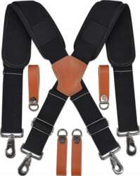 Harness with leather elements for tool