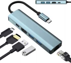 HUB ADAPTER 5 IN1 USB-C USB