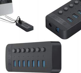 HUB MULTIFUNCTION ADAPTER SWITCHES 7in1 7x