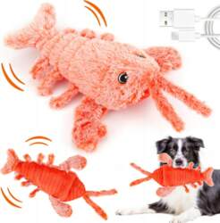 Interactive jumping lobster USB movable tail