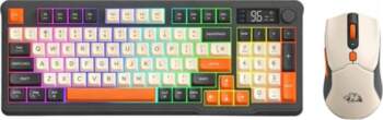 Keyboard and mouse set with wireless
