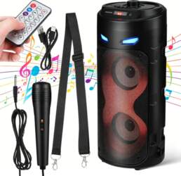 LARGE WIRELESS SPEAKER MOBILE KARAOKE SOUND