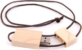MemoRabbit Wooden flash drive with string