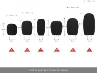 Mini Microphone Foam Caps for Microphone