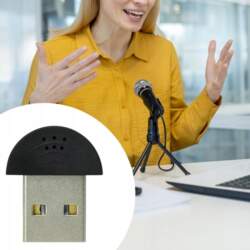 Mini USB Microphone Desktop PC Mic