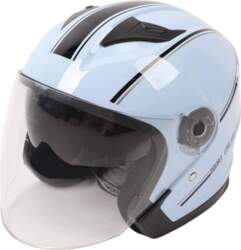 MOTORCYCLE HELMET SEMI-FACE LIGHT ABS OPEN