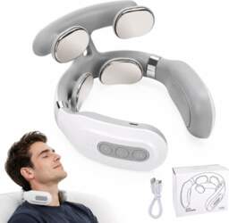 NECK MASSAGER WITH HEATING FUNCTION, NECK
