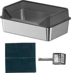 Open Top Pet Litter Box Splashproof