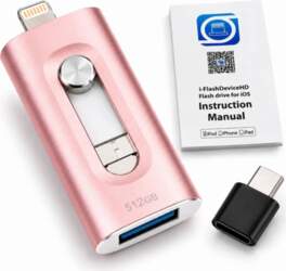 PENDRIVE 512GB 4in1 MICRO-USB USB-C LIGHTNING