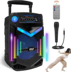Pyle PORTABLE BLUETOOTH KARAOKE SPEAKER WITH