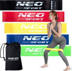 Set of 5 exercise rubbers mini