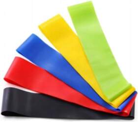 SET OF 5 EXERCISE RUBBERS MINI