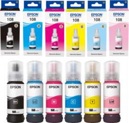 Set of 6 inks EPSON 108