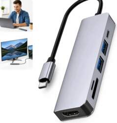 SPLITTER Hub 6in1 USB-C SD SD/TF