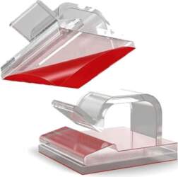 TRANSPARENT SELF-ADHESIVE HOOKS FOR LIGHT CHAIN