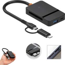 USB-A Memory Card Reader USB-C SD/TF/CF/MS