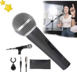 WIRED DYNAMIC KARAOKE MICROPHONE WITH 3M